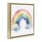 Stupell Industries Soft Rainbow with Clouds Floating Frame, design by Creative Studio